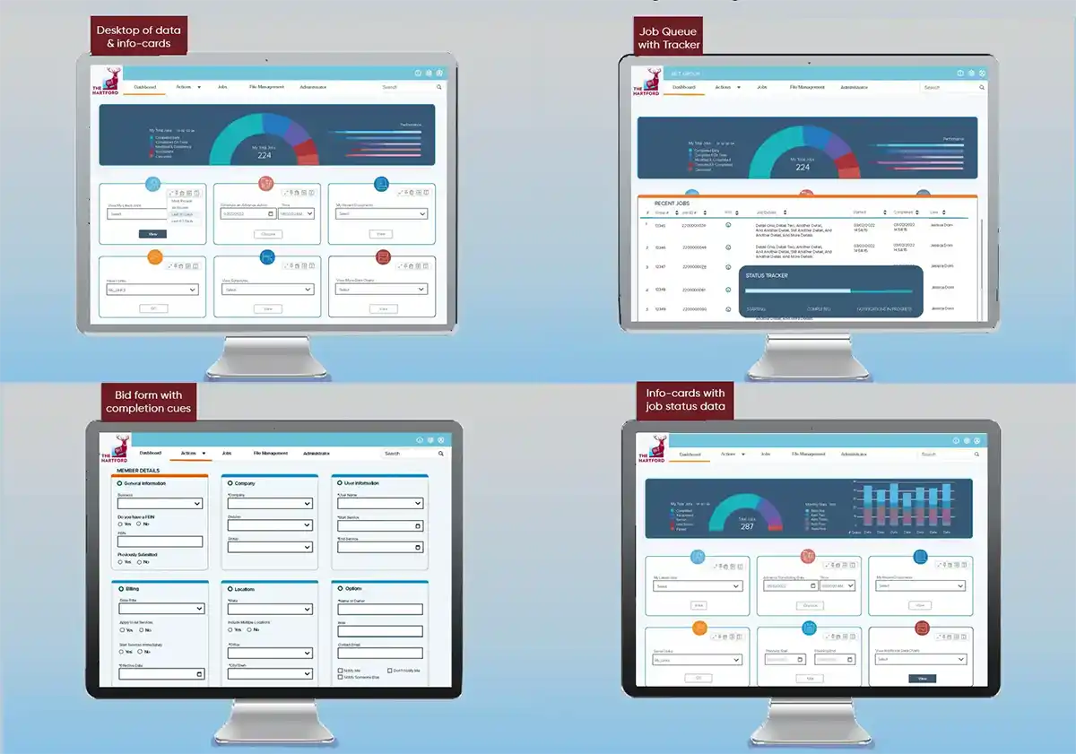 Hartford Insurance Quoting UI — overview screenshot