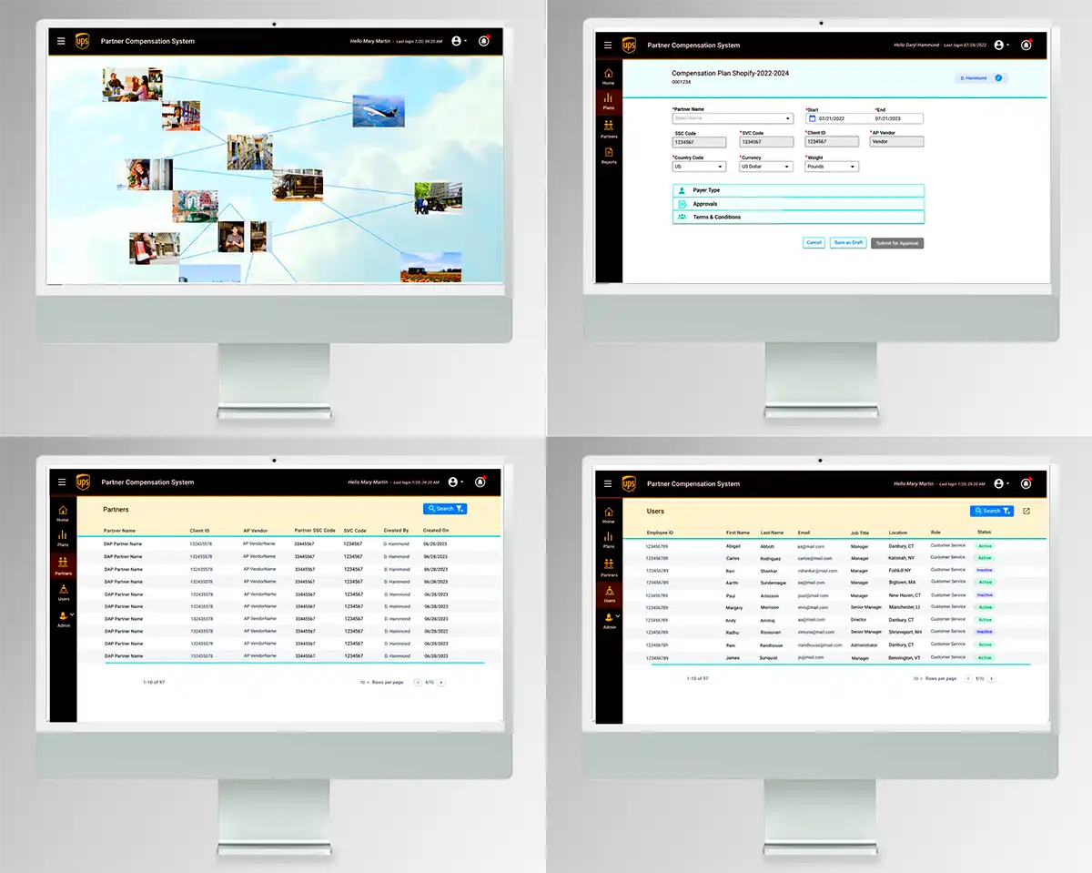 UPS Rewards & Volume Dashboard — overview screenshot