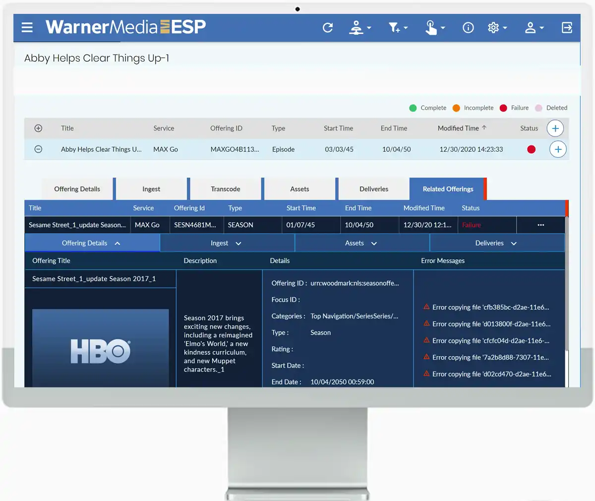 Media delivery workflow mapping