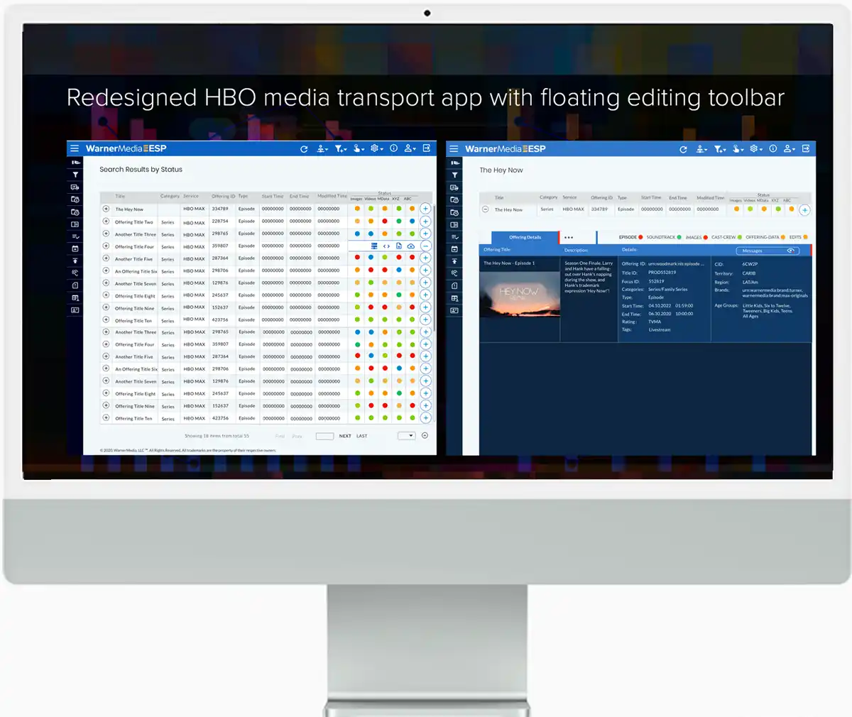 Live delivery status dashboard
